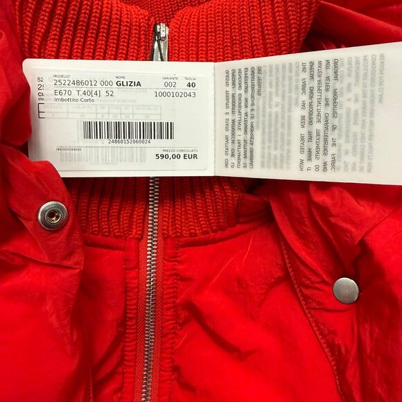 Max Mara Sportmax Anti-Drip Short Down Jacket tag size 40 Women - Picture 8 of 9